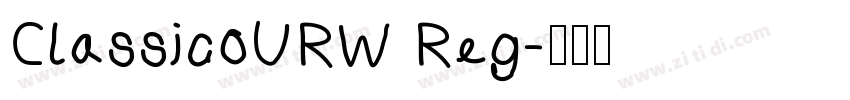 ClassicoURW Reg字体转换